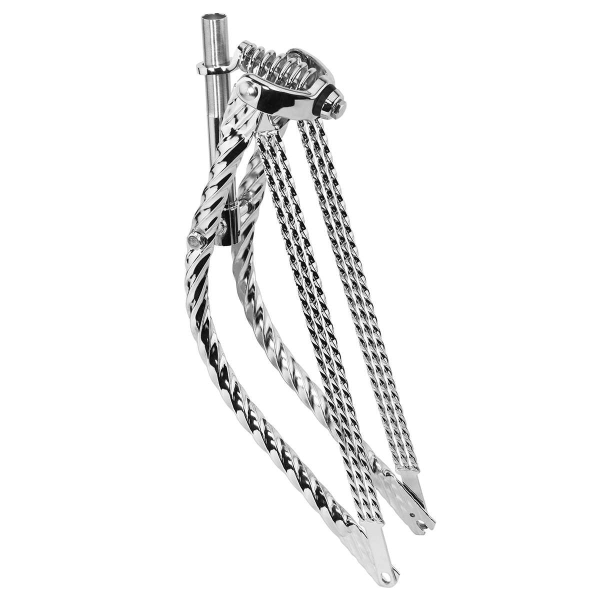 26 Lowrider Bent Square Twisted Spring Fork 1 Inch...